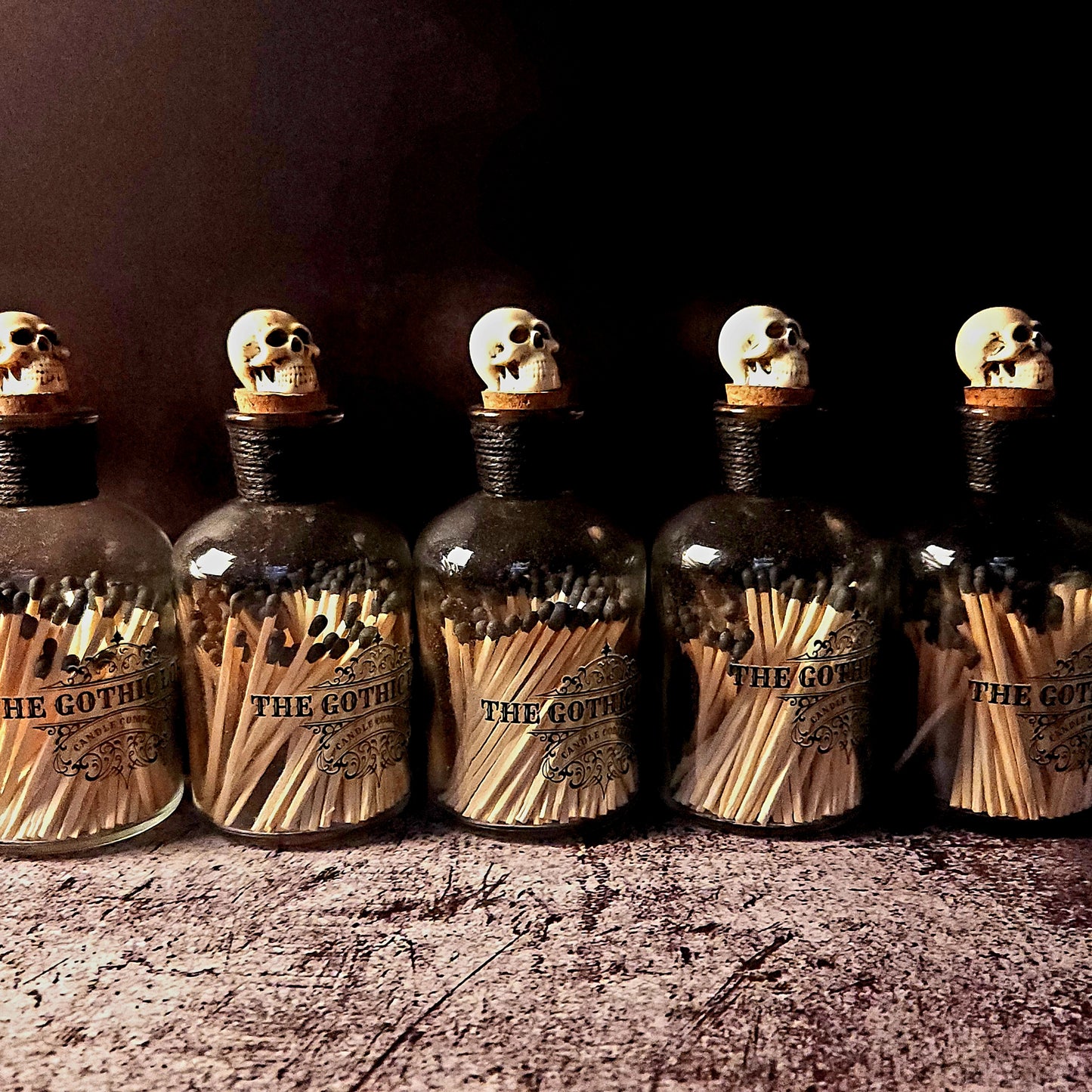 Skull Stopper Match Bottle