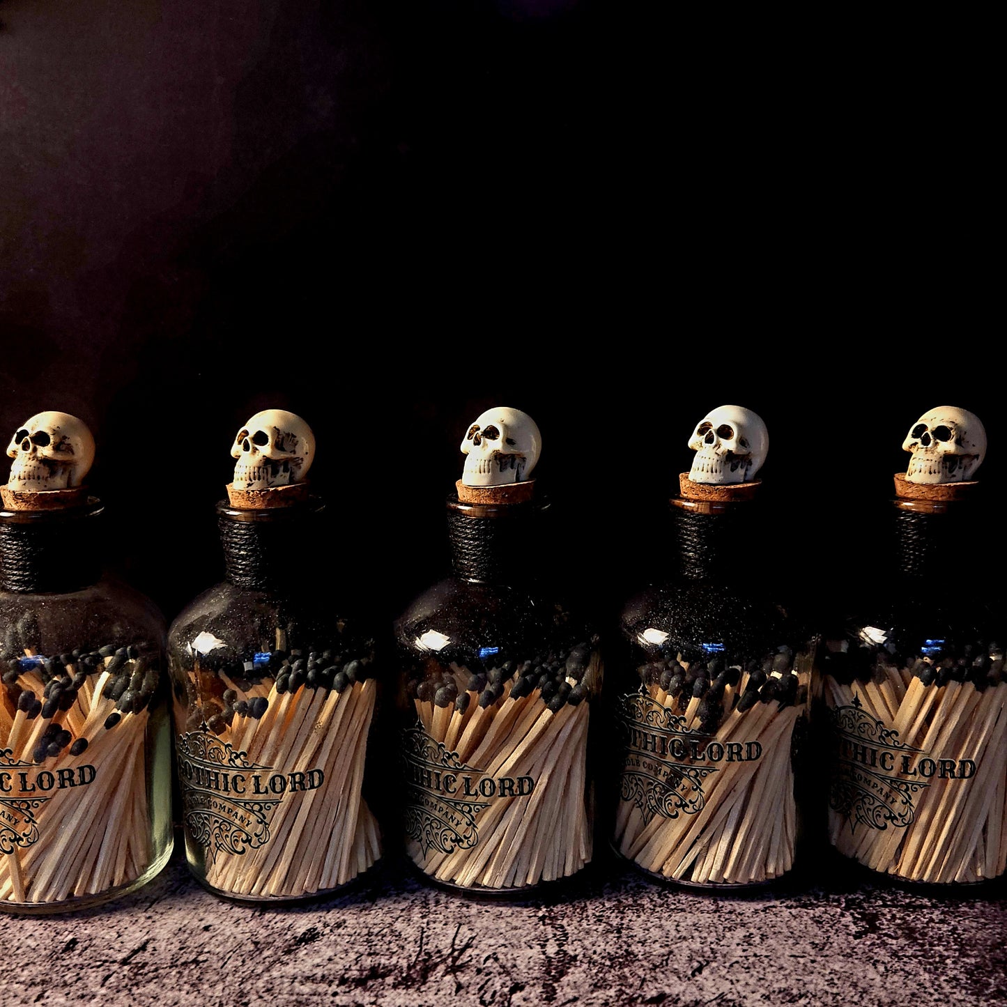 Skull Stopper Match Bottle