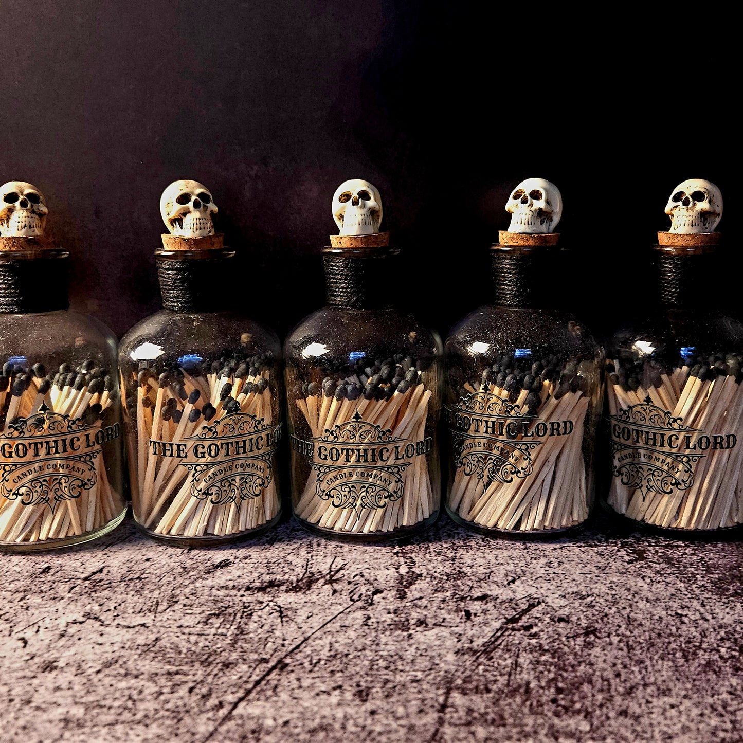 Skull Stopper Match Bottle