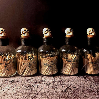 Skull Stopper Match Bottle