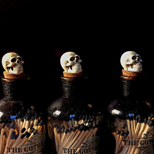 Skull Stopper Match Bottle