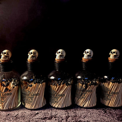 Skull Stopper Match Bottle