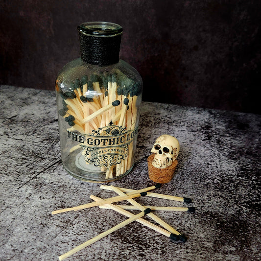 Skull Stopper Match Bottle